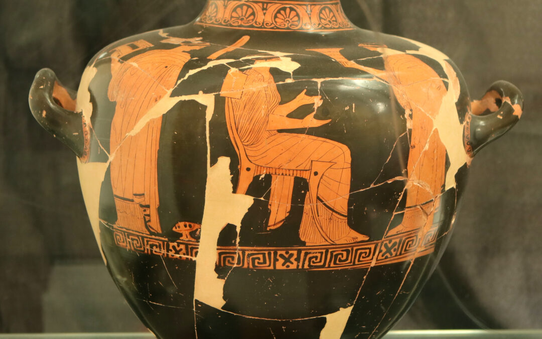 Hydria a figure rosse