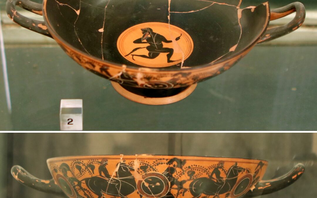 Kylix a figure nere