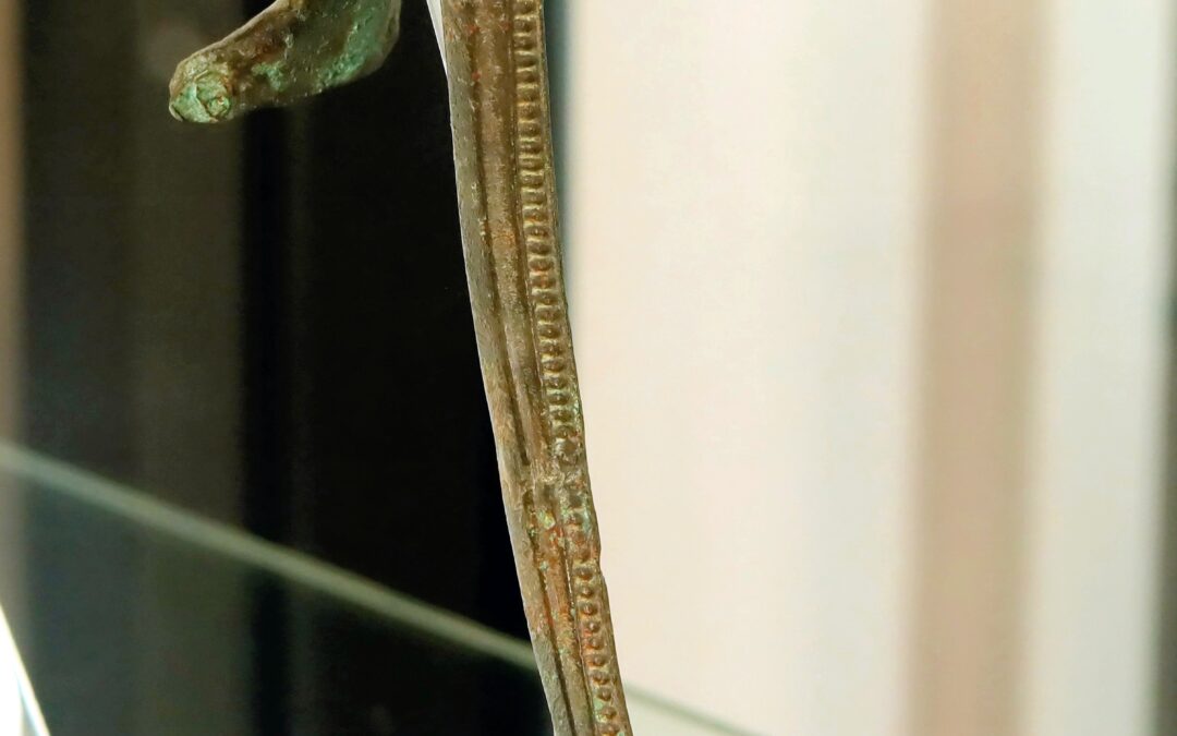 Ansa di bronzo con protome di Gorgone