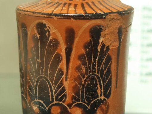 Lekythos attica a figure nere